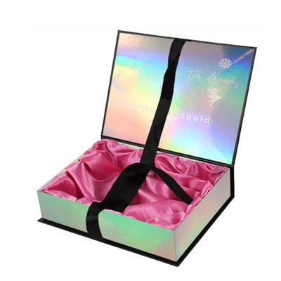 Custom Logo Printed Creative Weave Satin Braiding Wig Hair Extension Packaging Boxes For Bundles