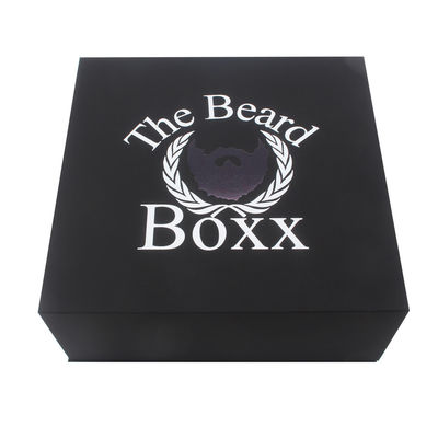 Custom Logo Printing Cosmetic Beard Packaging Box Luxury Beard Balm Grooming Packaging With Satin