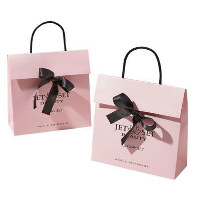 Custom Printing Paper Boutique Pink Gift Bag Popular Shopping Packaging ...