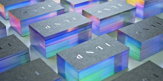 Custom Printed Paper Silver Foil Holographic Business Cards