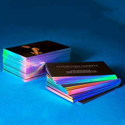 Custom Printed Paper Silver Foil Holographic Business Cards