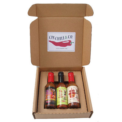 Custom Logo Printing Paper Empty Hot Sauce Packaging Box