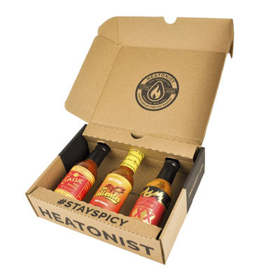 Custom Logo Printing Paper Empty Hot Sauce Packaging Box