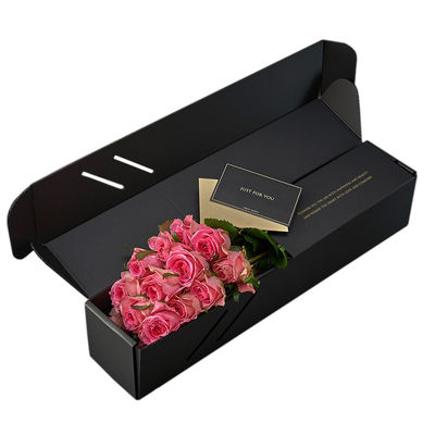 Custom Logo Printed Paper Luxury Preserved Bouquet Roses Flower Box Packaging