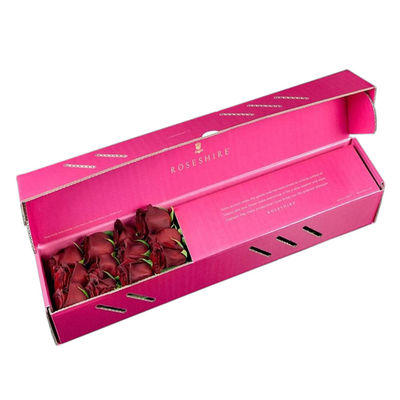 Custom Logo Printed Paper Luxury Preserved Bouquet Roses Flower Box Packaging