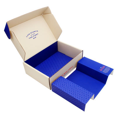 Custom Eco Friendly Skin Care Products Packing Shipping Box With Corrugated Insert