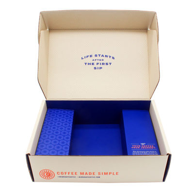 Custom Eco Friendly Skin Care Products Packing Shipping Box With Corrugated Insert