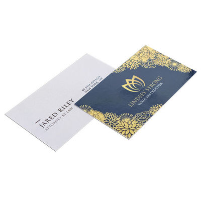 Personality Printed Paper Business Cards Embossed Gold Foil Luxury Business Cards Printing