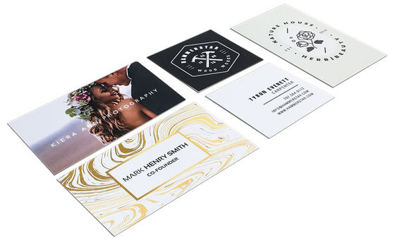 Personality Printed Paper Business Cards Embossed Gold Foil Luxury Business Cards Printing