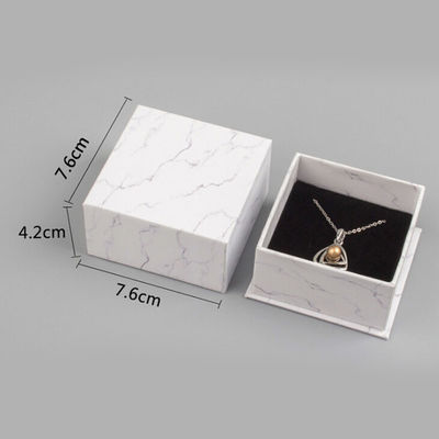 Customized Logo Printing Marble Pendant Brooch Cufflink Jewelry Gift Box Packaging
