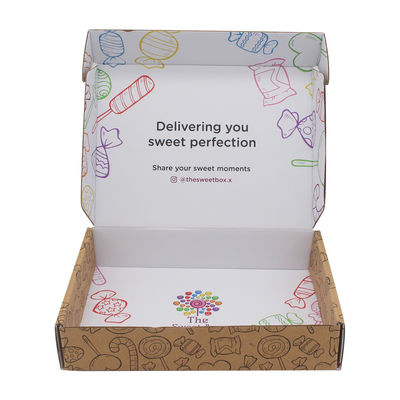 Customised Printing Corrugated Cardboard Packaging Gift Sweet Box