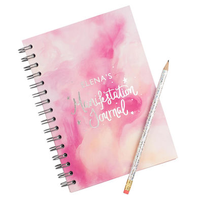 Custom Logo Printing Manifestation Journal Notebook 2021 Daily Planner With Sticker