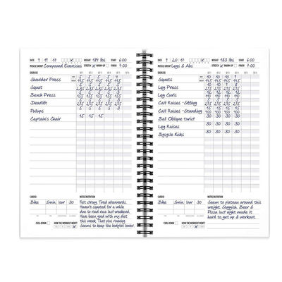 Custom Printing Day Planner 2021 Fitness Journal And Planner For Workouts