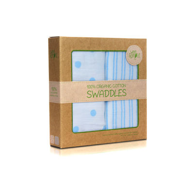 Custom Logo Printed Paper Baby Swaddle Packaging Box Malaysia Gift Packaging Boxes For Swaddle
