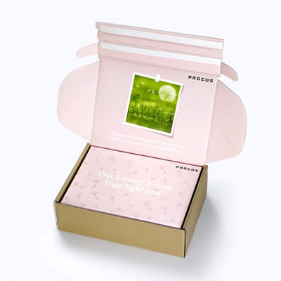 Factory Printed Cardboard Quick Self Seal Postal Boxes Personalised Adhesive Tear Strips Box Packaging