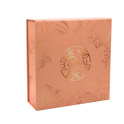 Custom Logo Printing Large Luxury Rose Gold Gift Shipping Box Packaging With Magnetic Lid Closure