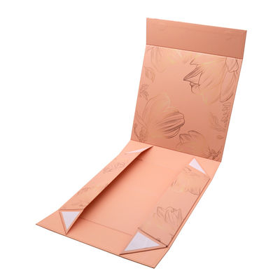 Custom Logo Printing Large Luxury Rose Gold Gift Shipping Box Packaging With Magnetic Lid Closure