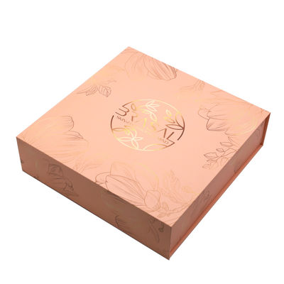 Custom Logo Printing Large Luxury Rose Gold Gift Shipping Box Packaging With Magnetic Lid Closure