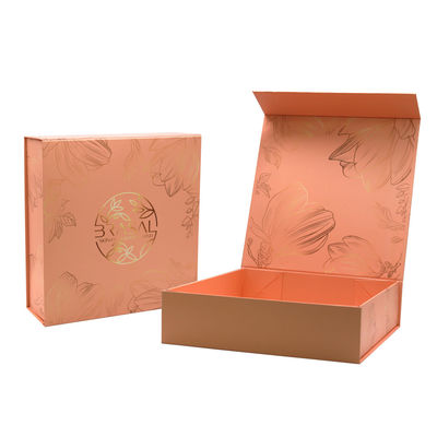 Custom Logo Printing Large Luxury Rose Gold Gift Shipping Box Packaging With Magnetic Lid Closure