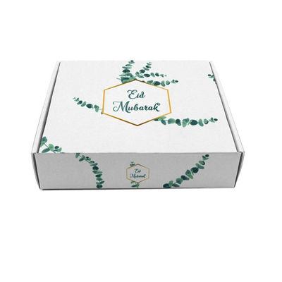 Custom Logo Printing Cardboard Islamic Muslim Favor Eid Ramadan Mubarak Gift Box