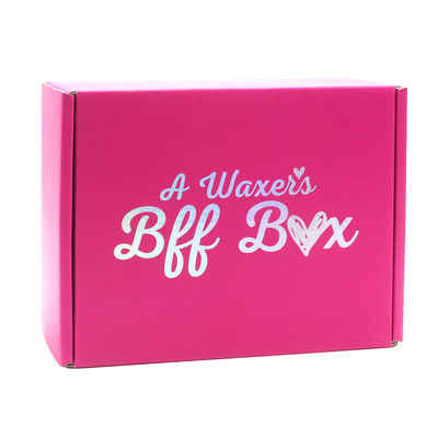 Custom Printing Paper Pink Holographic Corrugated Packaging Shipping Box