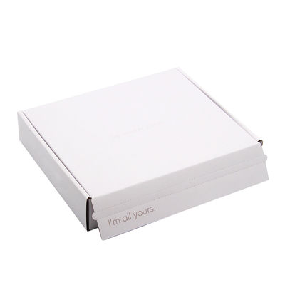 Custom Logo Printing White Flat Postal Box Self Seal Shipping Boxes