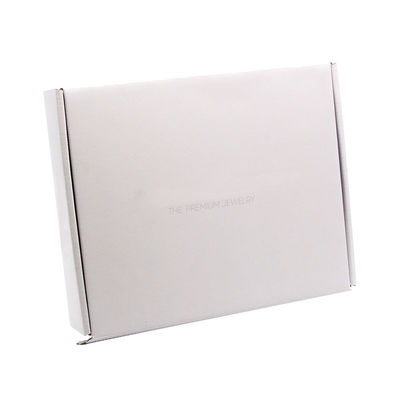 Custom Logo Printing White Flat Postal Box Self Seal Shipping Boxes