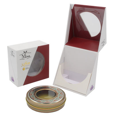 Custom Logo Printed Blank Zafran Saffron Jar Bottle Packing Packages Box