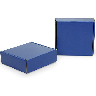 Custom Logo Printing Corrugated Navy Blue Gift Packaging Shipping Box