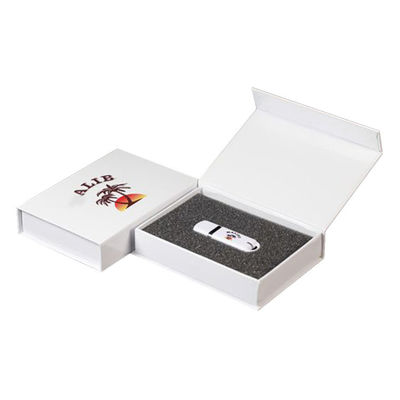 Custom Logo Printing Empty Cardboard Usb Flash Drive Presentation Box