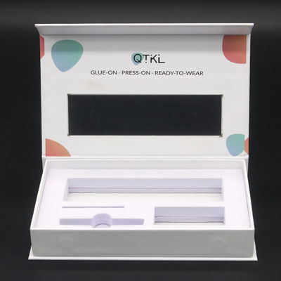 Custom Printing Product Box For Press On Nails Retail Empty Fake False Press On Nail Packaging Box