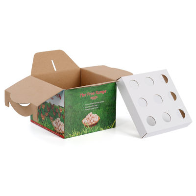 Custom Logo Printed Eggs Packaging Boxes Carton Tray For Egg Packing Box