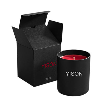 Custom Logo Printed Kraft Iridescent Holographic Candle Packaging Box