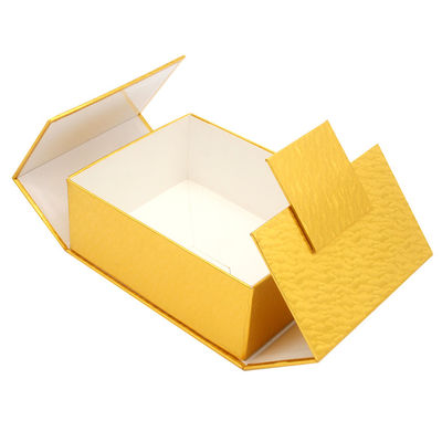 Custom Printed Paper Wholesale Gold Double Door Layer Packaging Gift Box