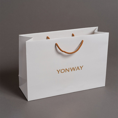 Custom Printed Folding Papper Carrier Bags Luxury Brand Paper Shopping Bags For Boutique