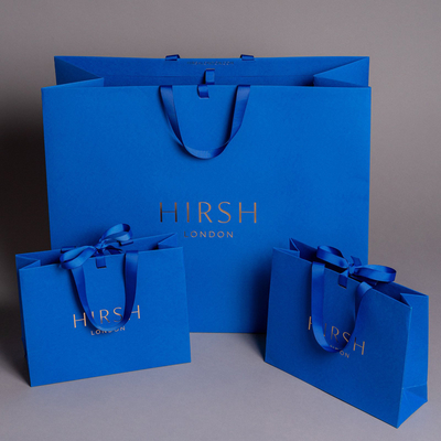 Luxury Famous Brand Jewelry Gift Shopping Bag Custom Print Small Paper Bags With Your Own Log