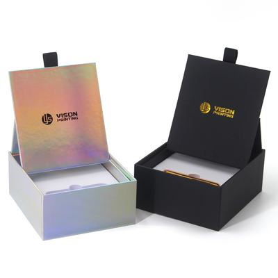 Black Holographic Emballage Cosmetic Lip Balm Gift Packaging Box Luxury Custom Lip Stick Lipstick Lip Gloss Lipgloss Box