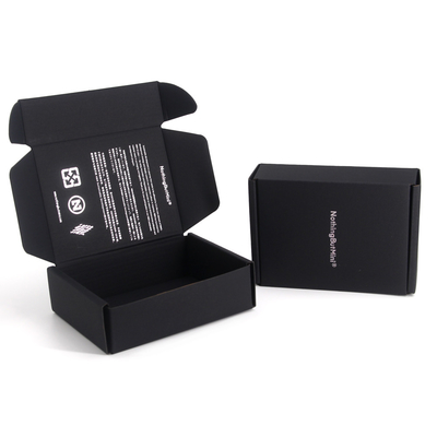 Eco Friendly Custom Logo Printed Black Mailer Shipping Packaging Box