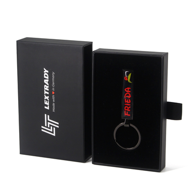 Custom Logo Printed Sliding Drawer Keychain Packaging Gift Box For Key Chain