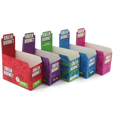 Promotional Shelf Ready Packaging Tear Away Folding Cardboard Counter Display Box