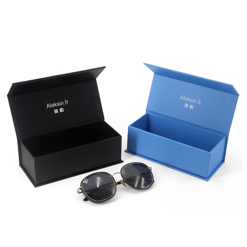 Custom Cardboard Sunglasses Box Packaging Luxury Hard Sunglass Rigid Magnetic Packaging Box For Sunglasses