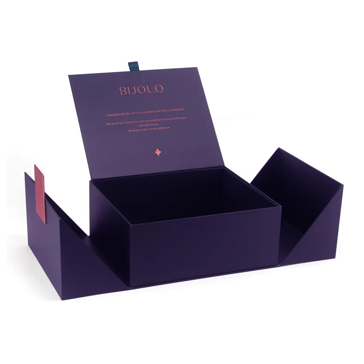 Custom Logo Printed Cardboard Two Open Gift Box With Double Door Cosmetic Packaging Box