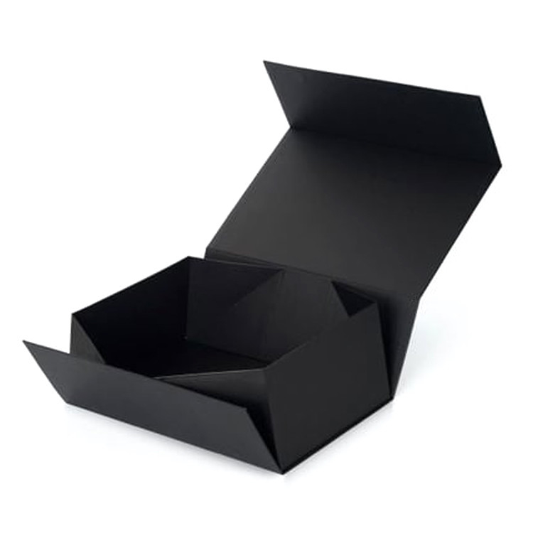 Custom Printed Luxury Black Magnetic Gift Box Wholesale Gift Boxes With Magnetic Lid