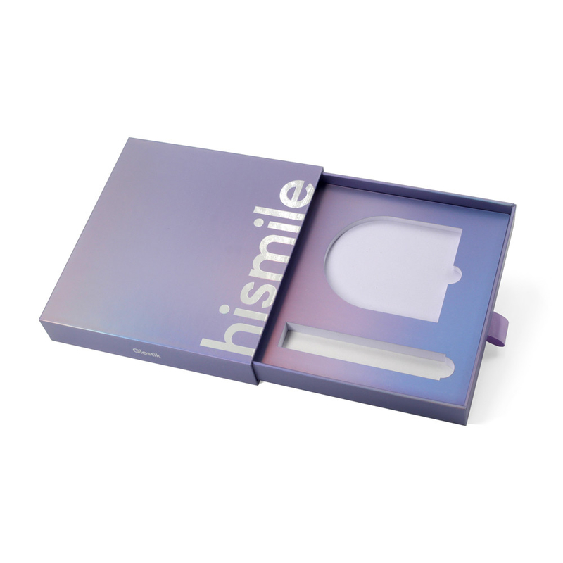 Custom Luxury Gradient Denture Box Sliding Dental Tool Retainer Packaging Gift Box With Logo