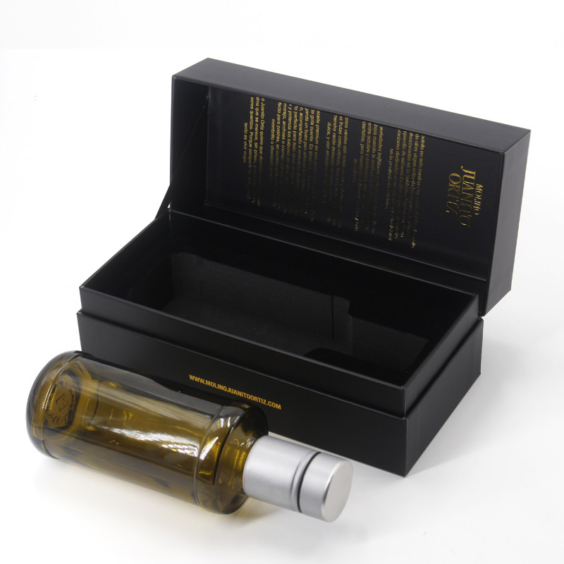 Custom Logo Printing Luxury Cardboard Olive Oil Bottle Box Packaging