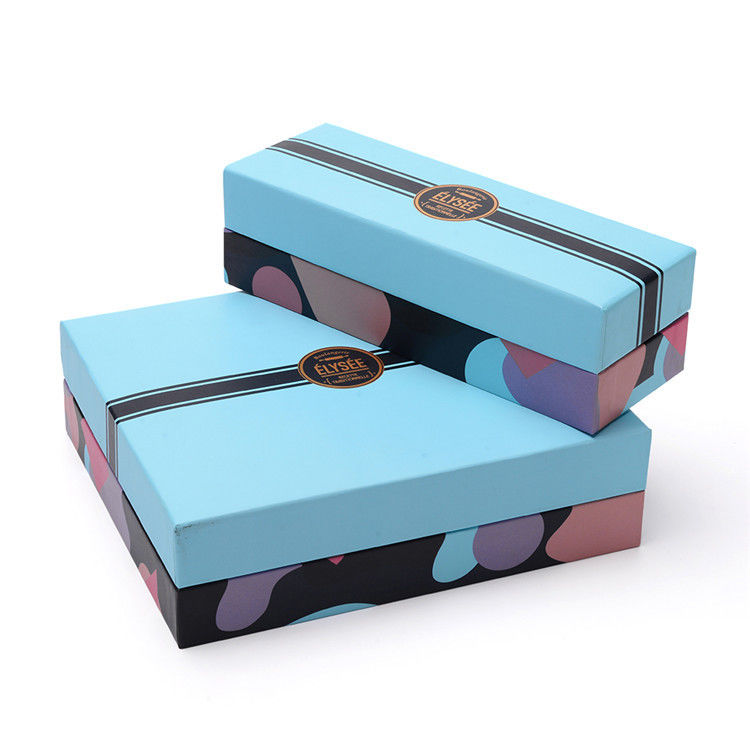 Cardboard Candy Gift Printed Paper Box With Lid Base Blister Display Custom Logo