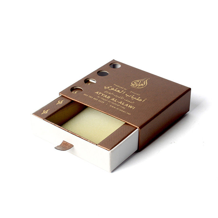 Sliding Type Printed Paper Box With Sponge , Cardboard Gift Box Packaging
