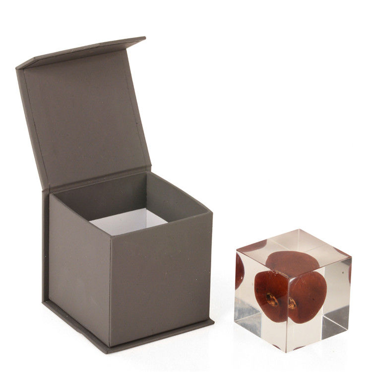 Crystal Packaging Magnetic Rigid Gift Box , Custom Printed Magnetic Packaging Box