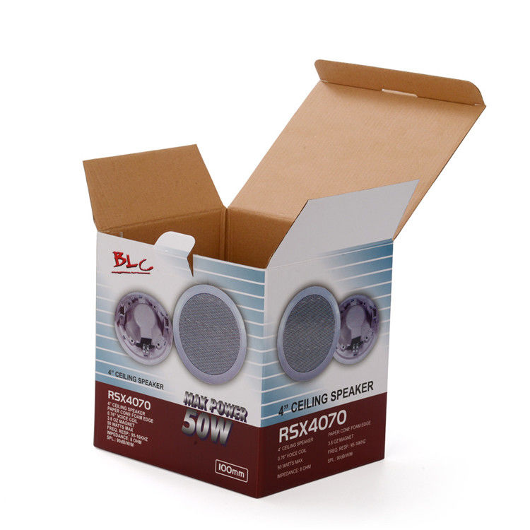 Custom Printed Corrugated Packaging Box For Electronic Product Speaker