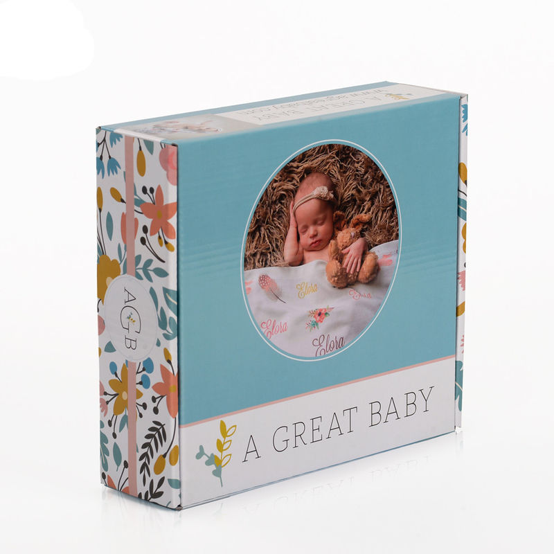 Corrugated Cardboard Printed Mailer Boxes Foldable For Baby Products Packing